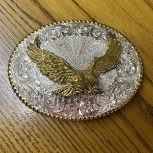 Crumrine Silver Belt Buckle